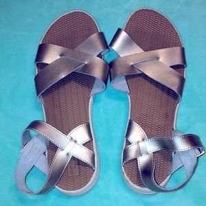 Sperry  silver strap sandals